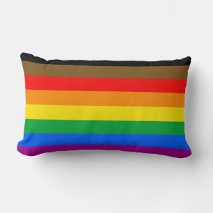 Philly Regenbogen-Stolzflagge Lendenkissen