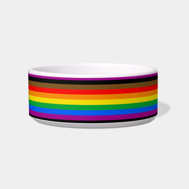 Philly Regenbogen-Stolzflagge Napf (Vorderseite)