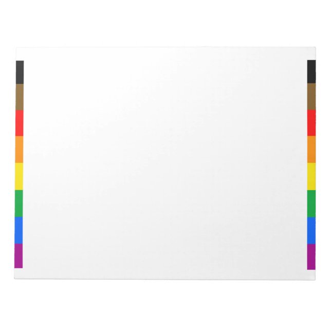 Philly Regenbogen-Stolzflagge Notizblock (Vorderseite)