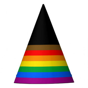 Philly Regenbogen-Stolzflagge Partyhütchen