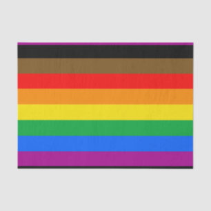 Philly Regenbogen-Stolzflagge Seidenpapier