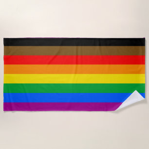 Philly Regenbogen-Stolzflagge Strandtuch