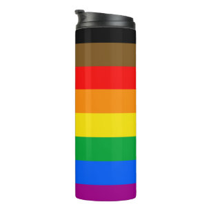 Philly Regenbogen-Stolzflagge Thermosbecher