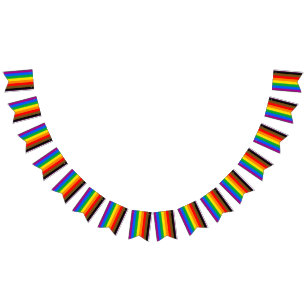 Philly Regenbogen-Stolzflagge Wimpelkette