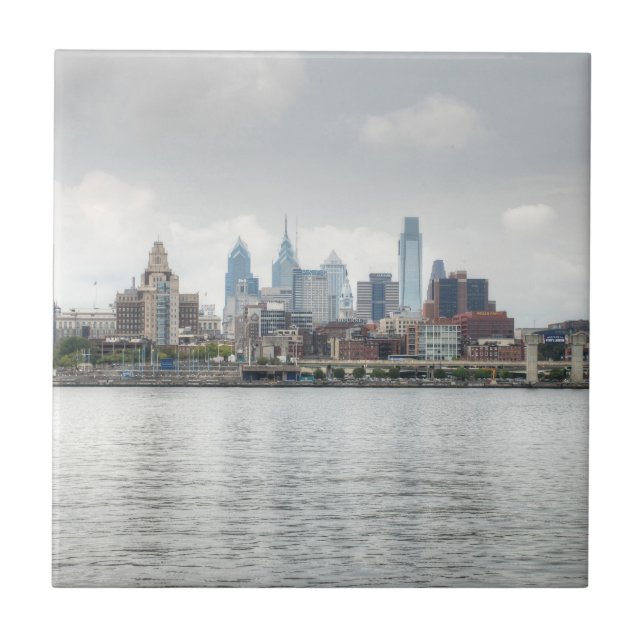 Philly Skyline 2 Fliese (Vorderseite)
