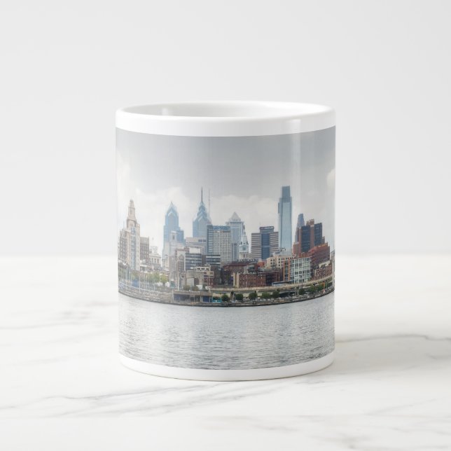 Philly Skyline 2 Jumbo-Tasse (Vorderseite)