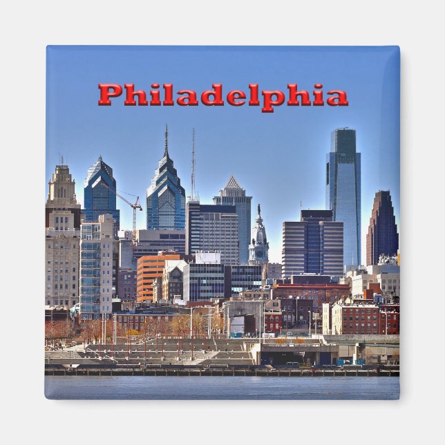Philly Skyline HDR. Magnet (Vorne)