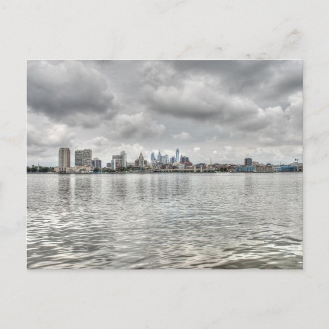 Philly Skyline Postkarte (Vorderseite)