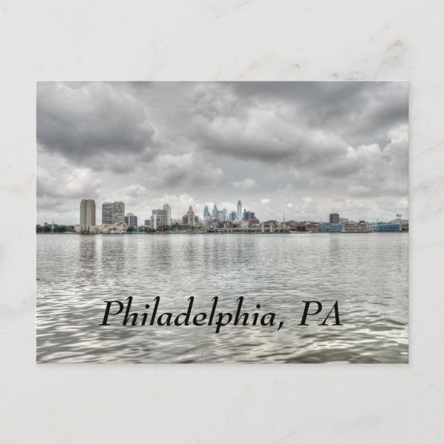 Philly Skyline Postkarte (Vorderseite)