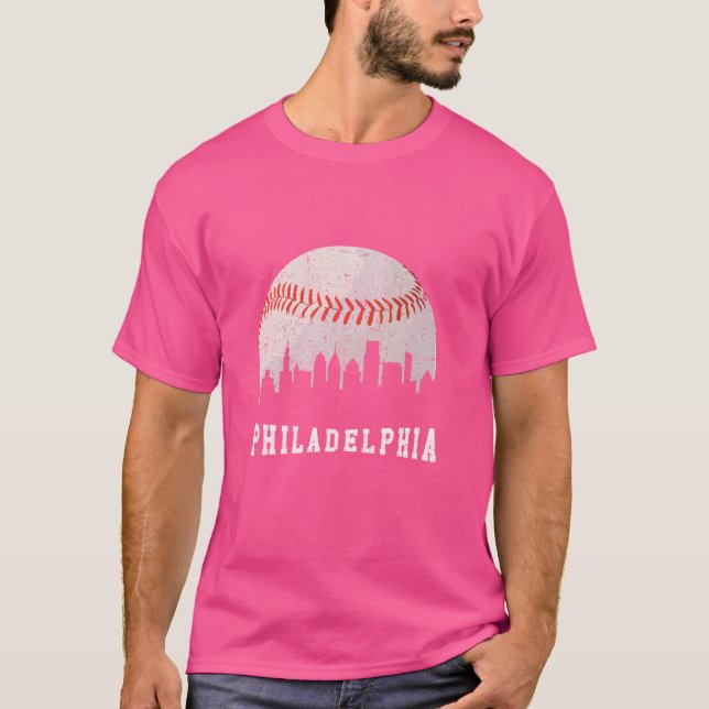 Philly Skyline Shirt - Vintage Philadelphia Baseba (Vorderseite)