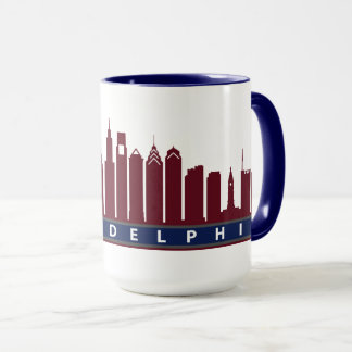 Philly Skyline-Tasse 2019 im Kastanienbraun Tasse