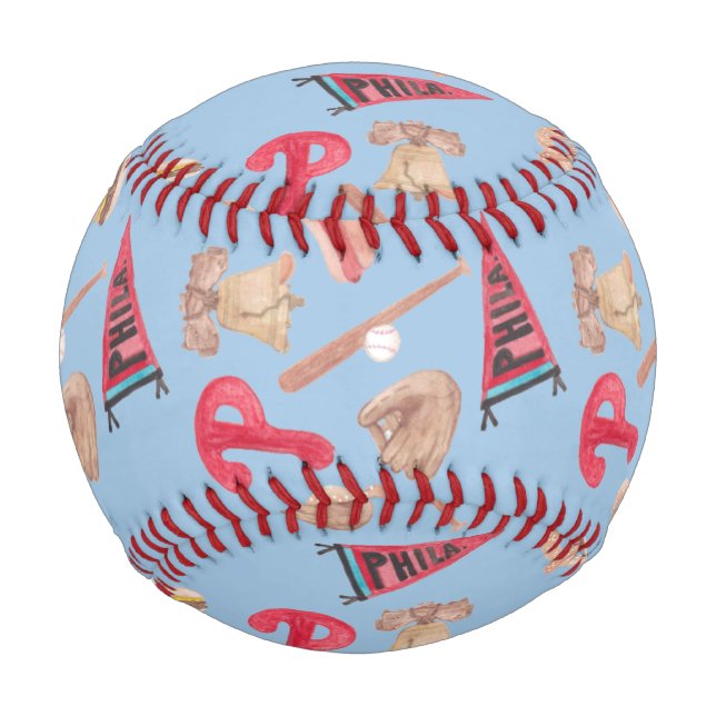 Philly Stadt der brüderlichen Liebe Baseball Aquar (Vorderseite)