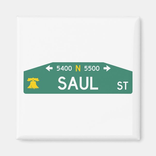 Philly Street Sign Magnet: Made For YOUR Address!  Magnet (Vorne)