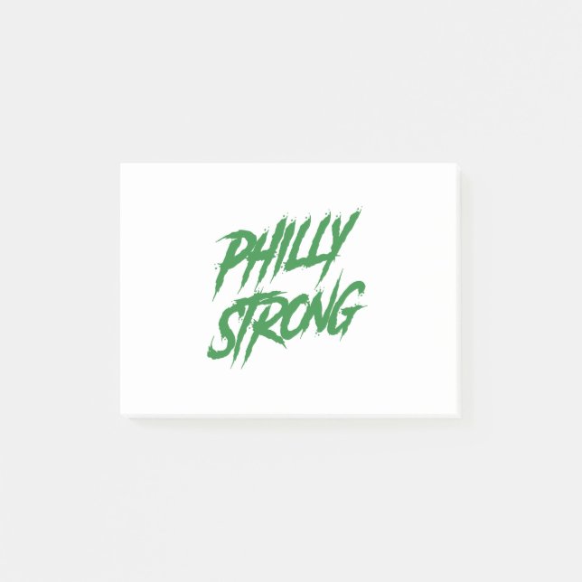 Philly Strong Graffiti-Stil Post-it Klebezettel (Vorderseite)