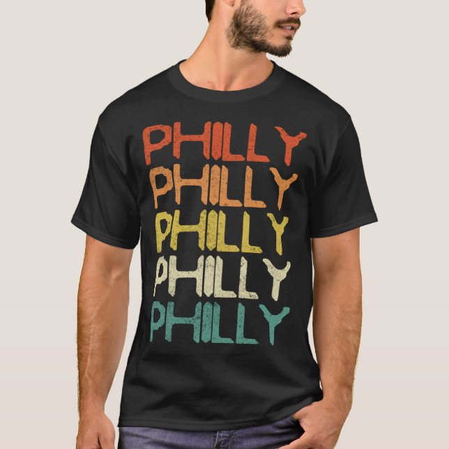 Philly Vintage Retro  7 T-Shirt (Vorderseite)