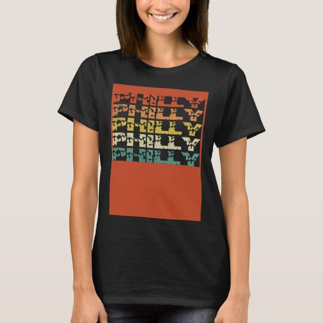 Philly Vintage Retro  8 T-Shirt (Vorderseite)