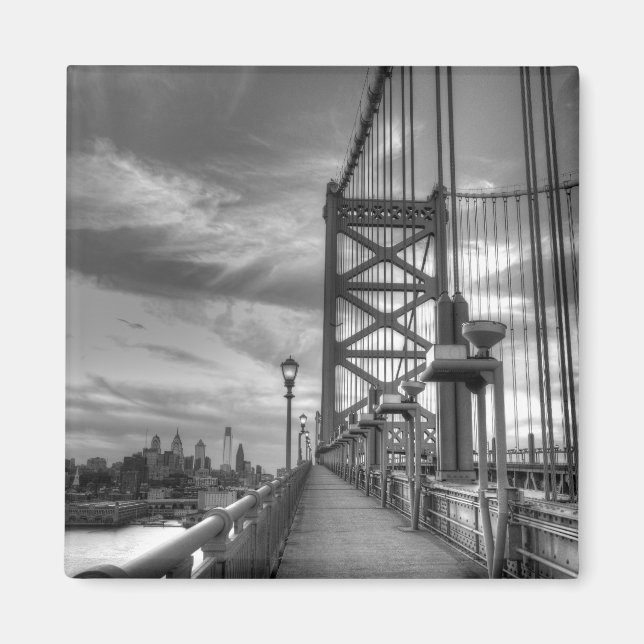 Philly von der Brücke Magnet (Vorne)