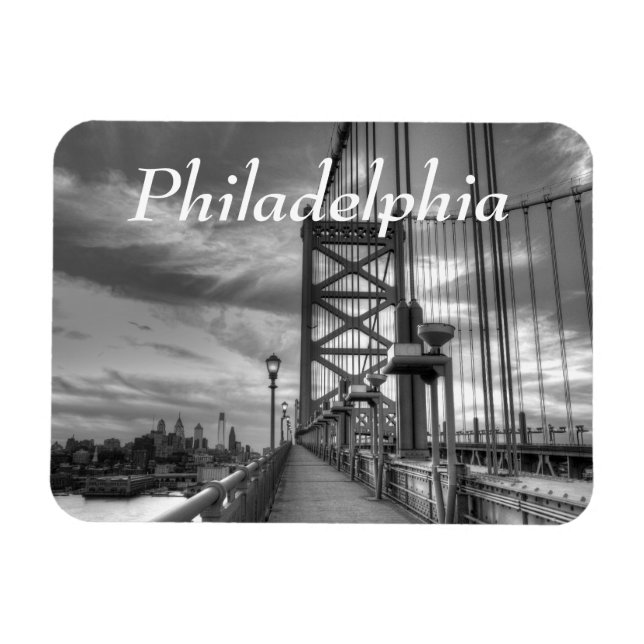 Philly von der Brücke Magnet (Horizontal)