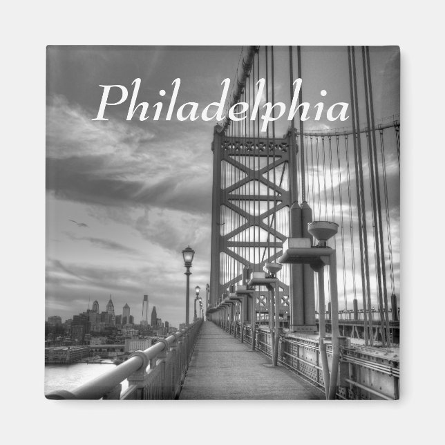 Philly von der Brücke Magnet (Vorne)