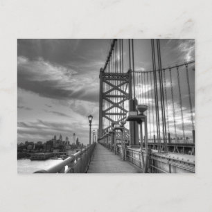 Philly von der Brücke Postkarte