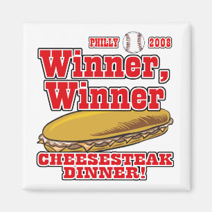 Philly Winner Cheesesteak Abendessen Magnet
