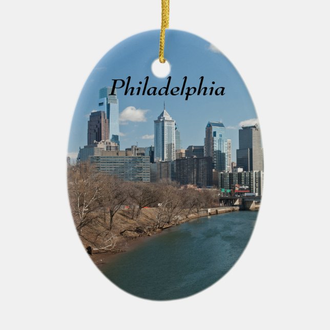 Philly Winter Keramik Ornament (Vorne)