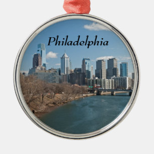 Philly Winter Silbernes Ornament