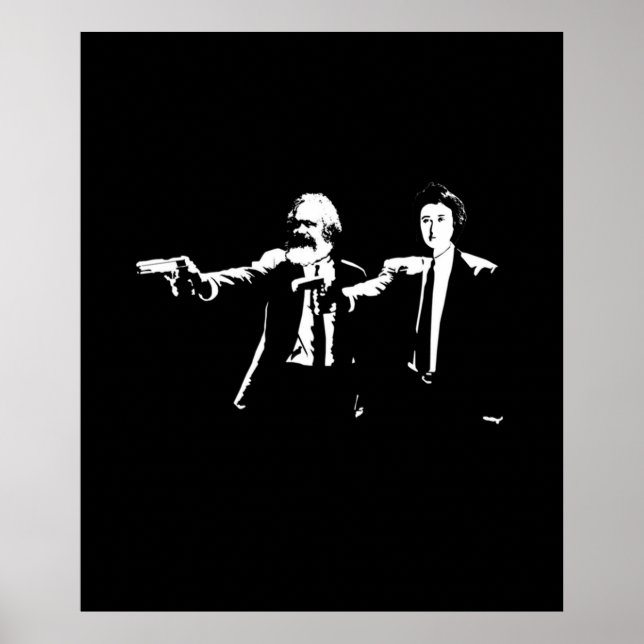 Philo Fiktion Karl Marx und Rosa Luxemburg Poster (Vorne)