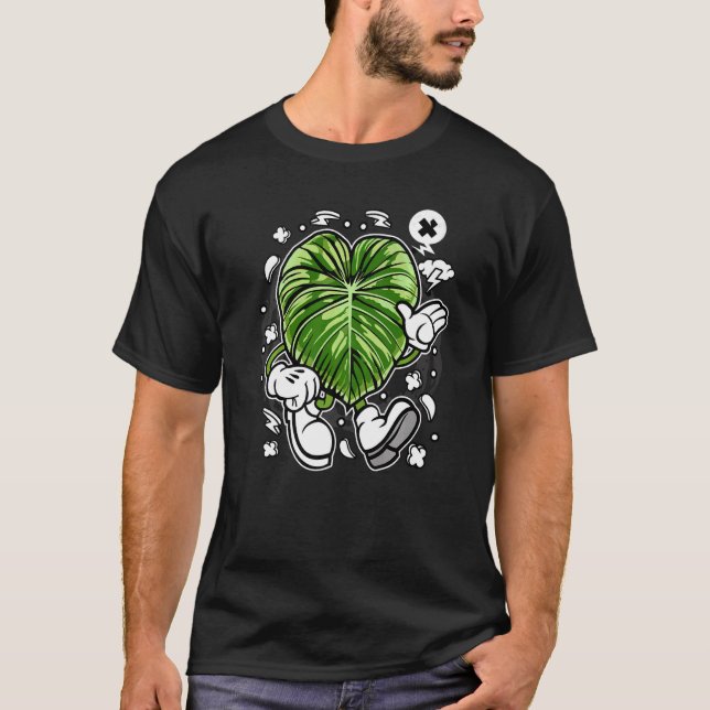 Philodendron Dean Mcdowell Oldcartoon Botan Botan T-Shirt (Vorderseite)