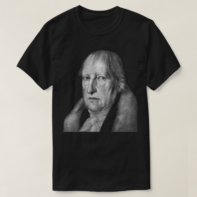 Philosoph Hegel-Portrait T-Shirt (Design vorne)