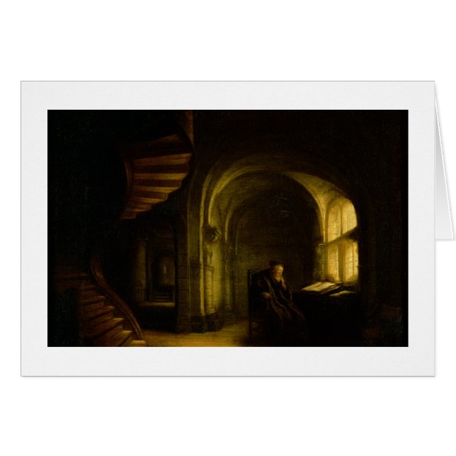 Philosoph mit einem offenen Buch, 1625-7 (Öl auf (Vorderseite (Horizontal))