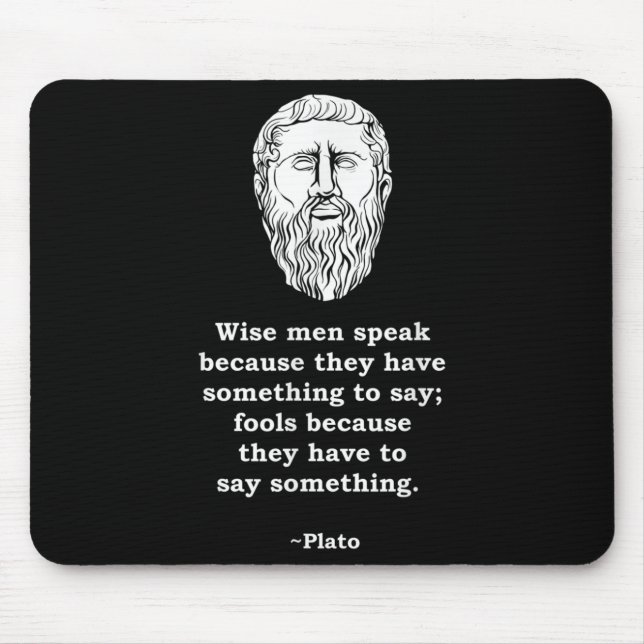 Philosoph Plato Zitat - Philosophie Student Nerd Mousepad (Vorne)