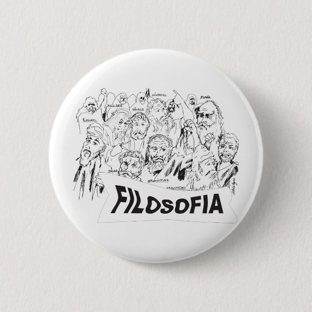 PHILOSOPHEN Platao Aristoteles euclides Sócrates Button (Vorderseite)