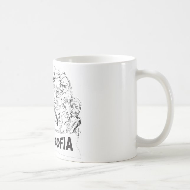 PHILOSOPHEN Platao Aristoteles euclides Sócrates Kaffeetasse (Rechts)