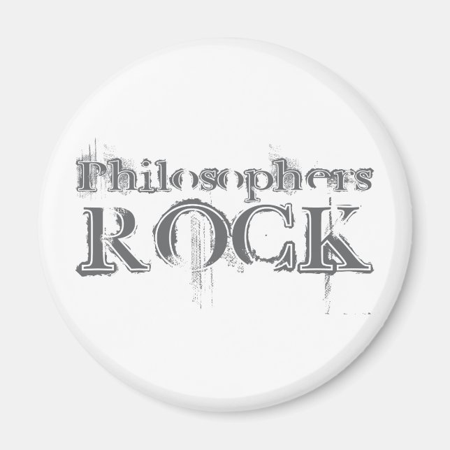 Philosophen Rock Magnet (Vorne)