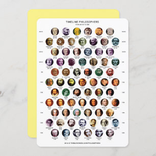 Philosophen Zeitkarte Feiertagskarte