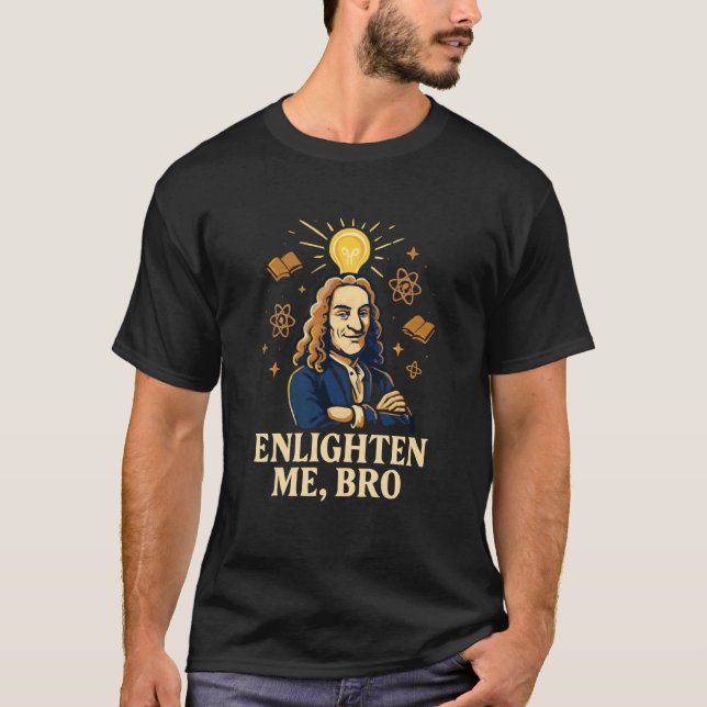 Philosopher Humor Shirt Enlighten Me Bro History S (Vorderseite)