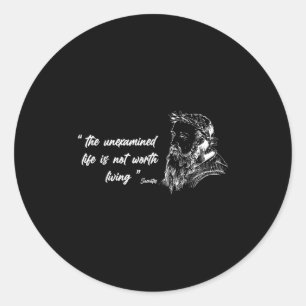 Philosophie, berühmte Icons Philosophie Zitate, di Runder Aufkleber