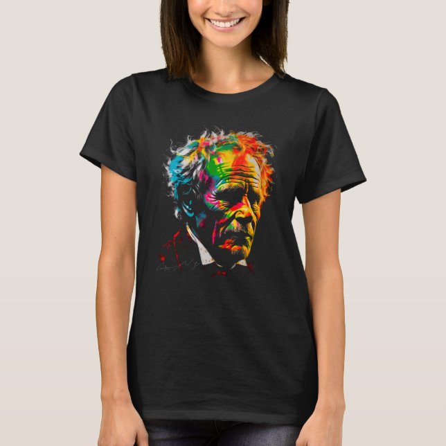 Philosophie Brand Arthur Schopenhauer T-Shirt (Vorderseite)