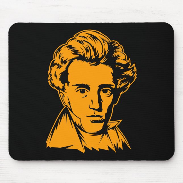 Philosophie-Existenzialist portra Soren Mousepad (Vorne)