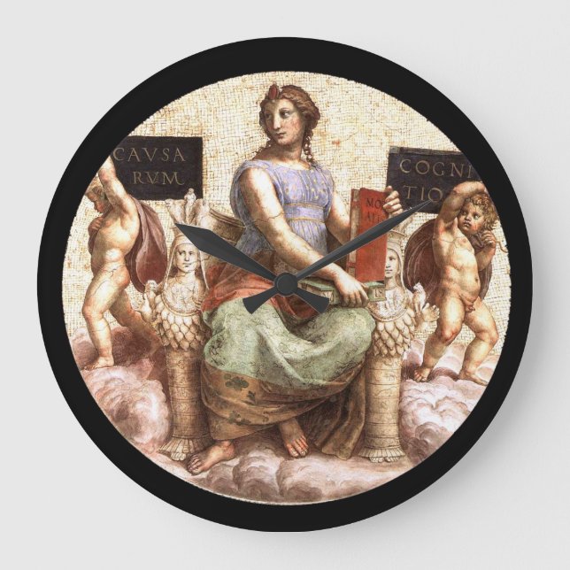 PHILOSOPHIE GROßE WANDUHR (Vorderseite)