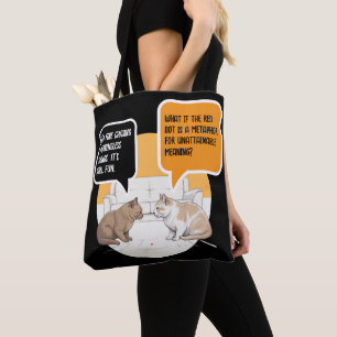 Philosophie-Katze Roter Punkt Existenzialistischer