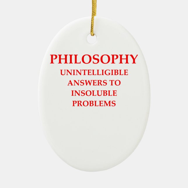 Philosophie Keramikornament (Vorne)