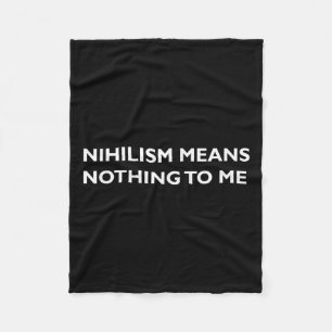 Philosophie, Nihilismus, Funny, Philosoph T Shirt Fleecedecke