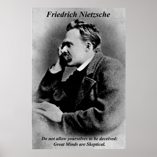 Philosophie Posters Friedrich Nietzsche Great Mind Poster (Vorne)