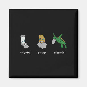 Philosophie Sokrates Plato Aristoteles Design für Magnet