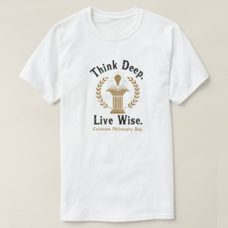 Philosophie-Tag-Typografie-T-Shirt-Design T-Shirt