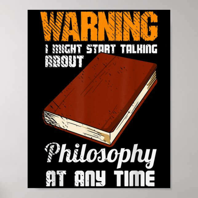 Philosophie Thinker Freethinker Philosoph Philoso Poster (Vorne)