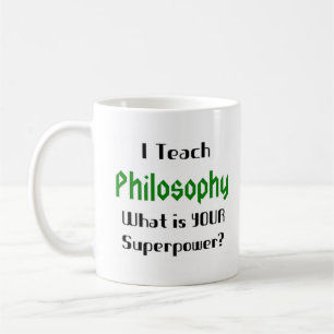 Philosophie unterrichten kaffeetasse