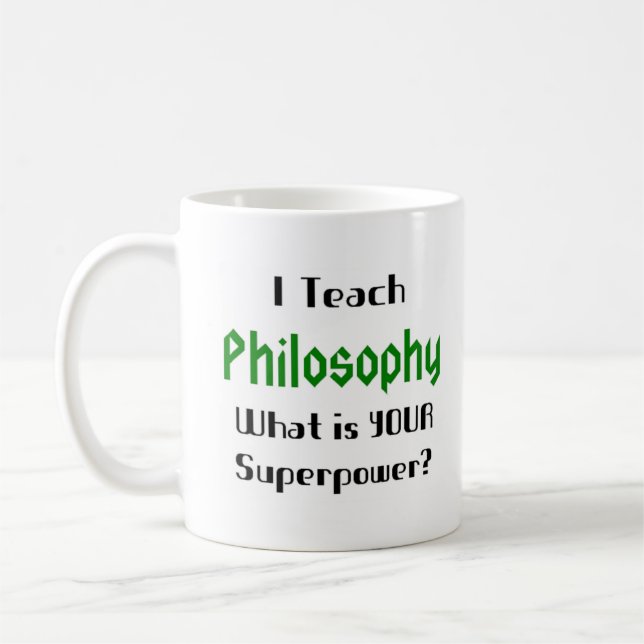 Philosophie unterrichten kaffeetasse (Links)
